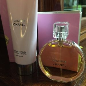 Chanel Chance Spray and Lotion (open)